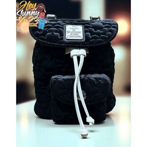 Loungefly Disney The Nightmare Before Christmas Quilted Bat Mini Backpack